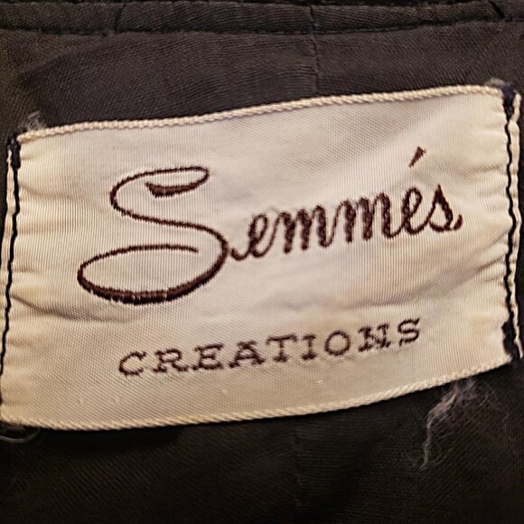 Vintage Black Eyelet Crop Jacket, Semmés Creations - Picture 6 of 6